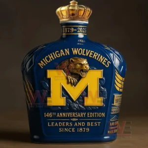 michigan wolverines 146th anniversary whiskey bottle crafttobuy img 4 Ef6KA