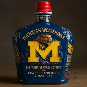 michigan wolverines 146th anniversary whiskey bottle crafttobuy img 5 iEmty