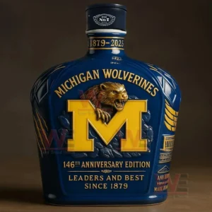michigan wolverines 146th anniversary whiskey bottle crafttobuy img 7 nxqfl
