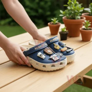 Milwaukee Brewers Crocs Crocband Clogs With Charms 9 milwaukee brewers mlb crocs clogs with charms img 4 agYa8