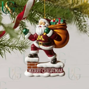 minnesota golden gophers christmas tree topper with ornament img 4