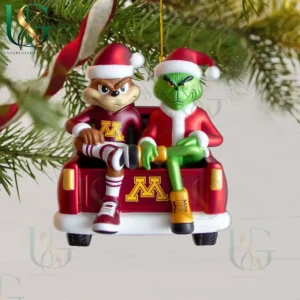 minnesota golden gophers christmas tree topper with ornament img 5
