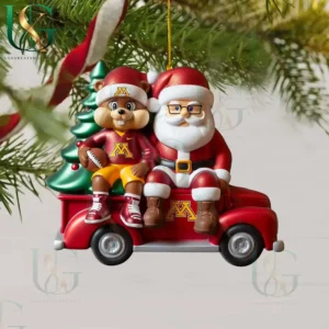 minnesota golden gophers christmas tree topper with ornament img 6