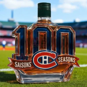 montreal canadiens 100th anniversary limited edition whiskey bottle img 6 OVoOT