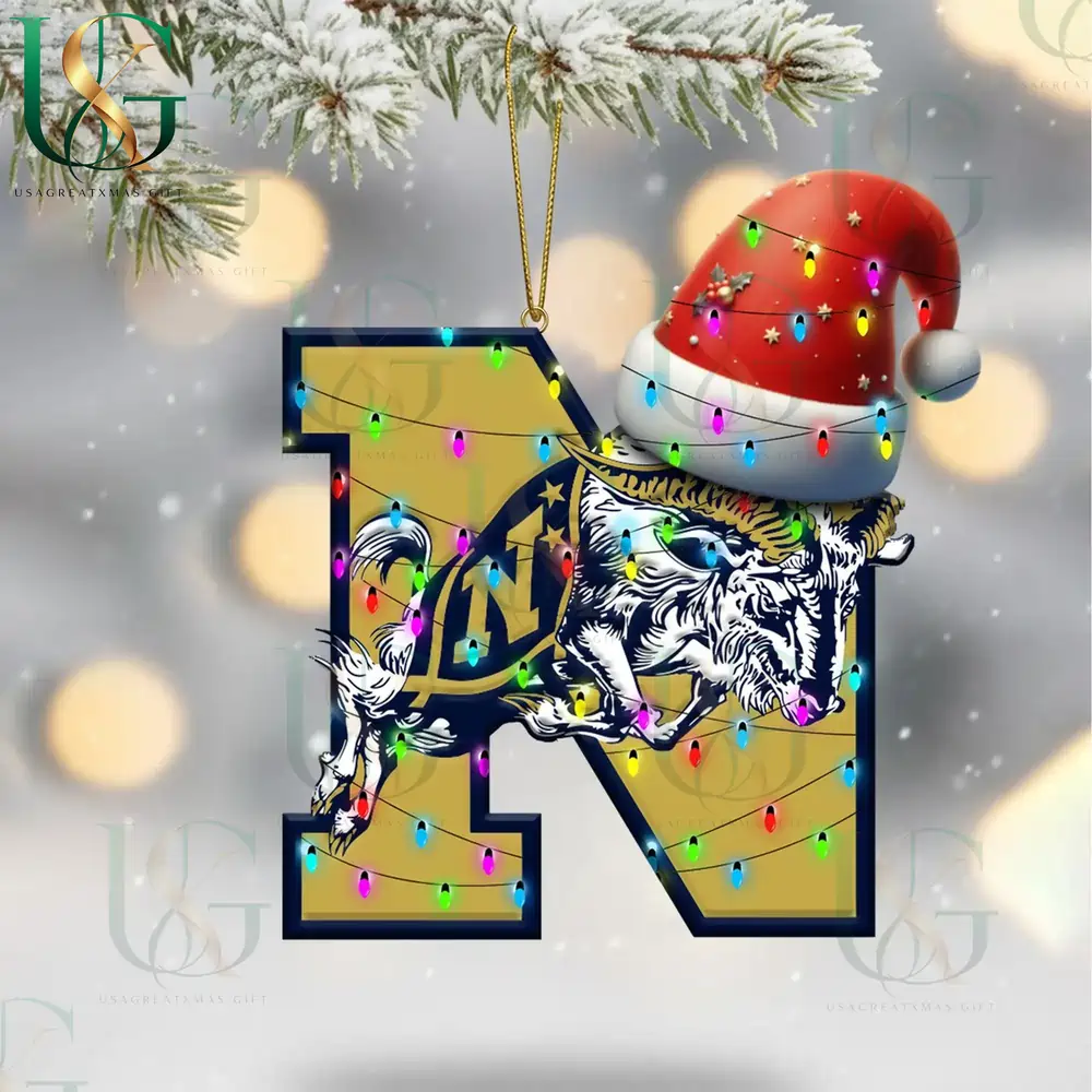 Navy Midshipmen Christmas Tree Topper With Ornament 5 Navy Midshipmen Christmas Tree Topper With Ornament - Image 5