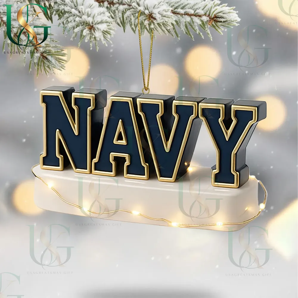 Navy Midshipmen Christmas Tree Topper With Ornament 9 Navy Midshipmen Christmas Tree Topper With Ornament - Image 9