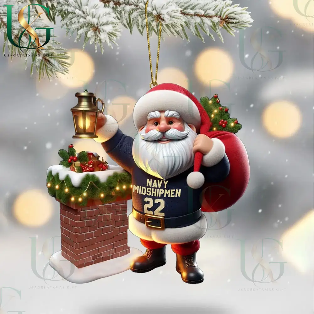 Navy Midshipmen Christmas Tree Topper With Ornament 11 Navy Midshipmen Christmas Tree Topper With Ornament - Image 11