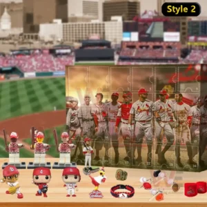 New MLB Advent Calendar 2025 7 Advent calendar style two featuring St Louis Cardinals players and memorabilia.