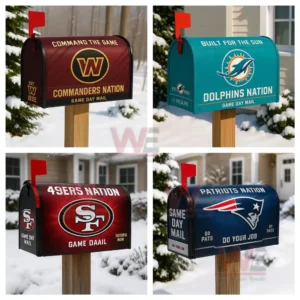 NFL Football Outdoor Mailbox Decoration