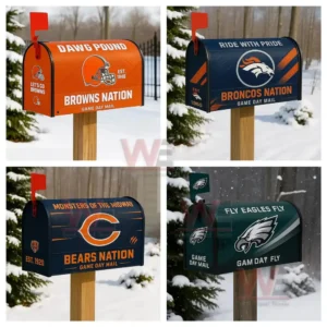 NFL Football Outdoor Mailbox Decoration 8 nfl football outdoor mailbox decoration img 1 8lC49