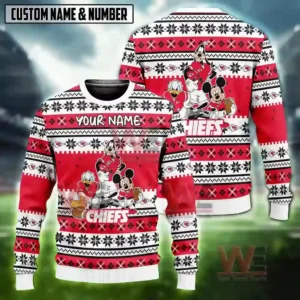nfl football team disney donald duck mickey mouse goofy ugly christmas sweater img 4 DUqr2