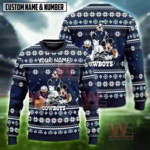 nfl football team disney donald duck mickey mouse goofy ugly christmas sweater img 5 Z9oGT
