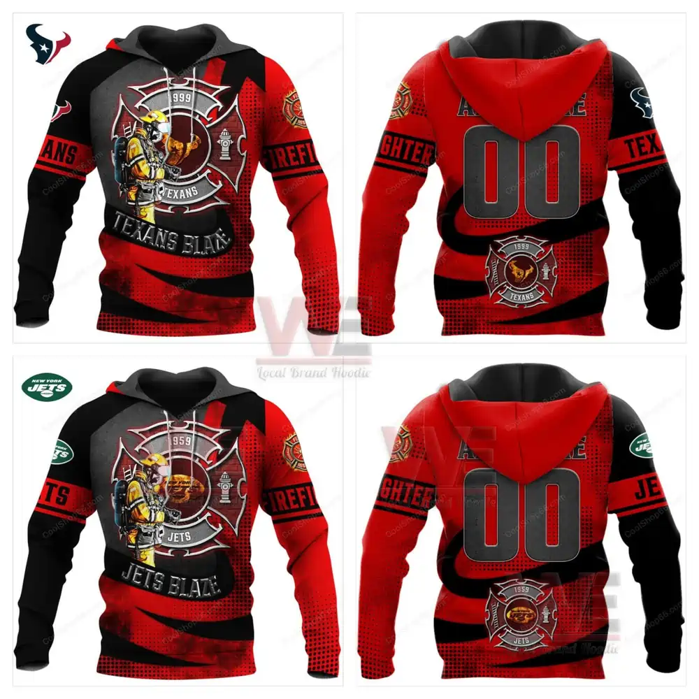 NFL Football Team Firefighter Hoodie 5 NFL Football Team Firefighter Hoodie - Image 5