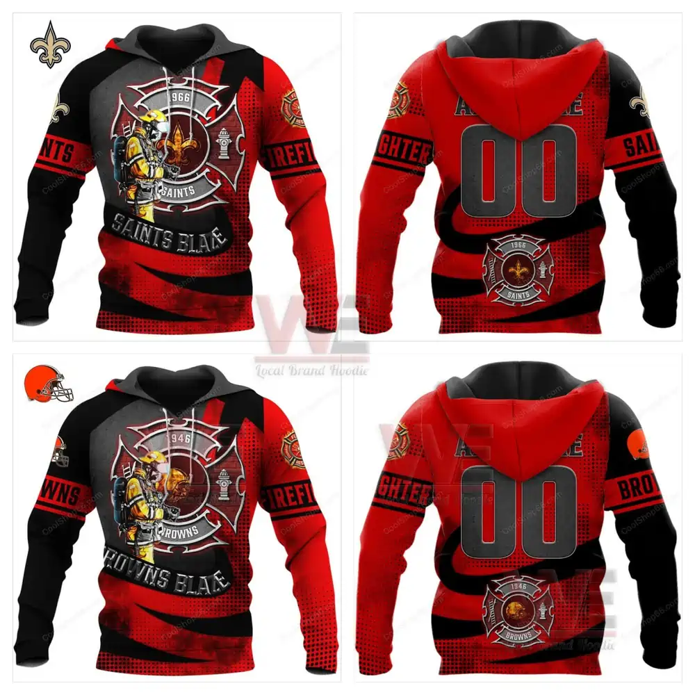 NFL Football Team Firefighter Hoodie 6 NFL Football Team Firefighter Hoodie - Image 6