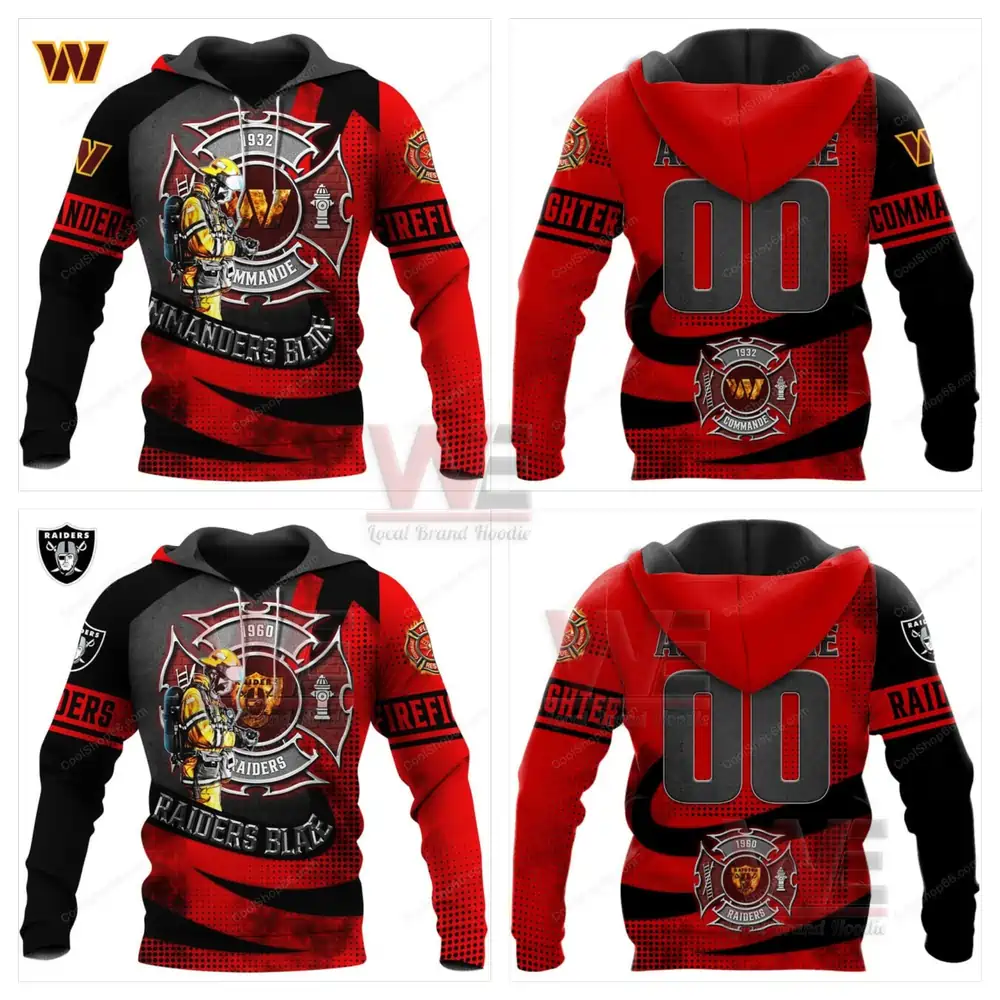 NFL Football Team Firefighter Hoodie 7 NFL Football Team Firefighter Hoodie - Image 7