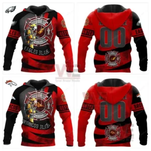 NFL Football Team Firefighter Hoodie 24 nfl football team firefighter blaze line hoodie img 2 GecOK