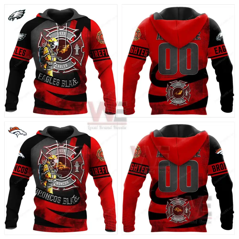 NFL Football Team Firefighter Hoodie 9 NFL Football Team Firefighter Hoodie - Image 9