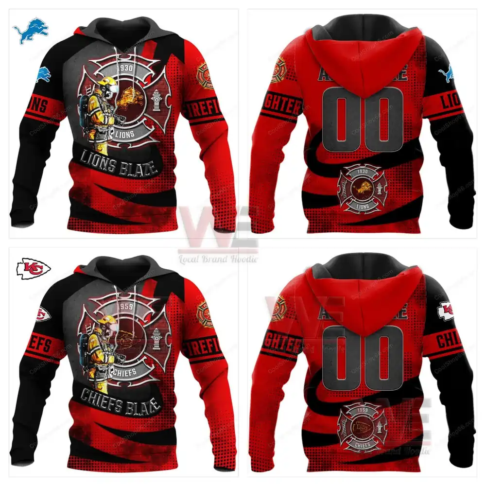 NFL Football Team Firefighter Hoodie 11 NFL Football Team Firefighter Hoodie - Image 11