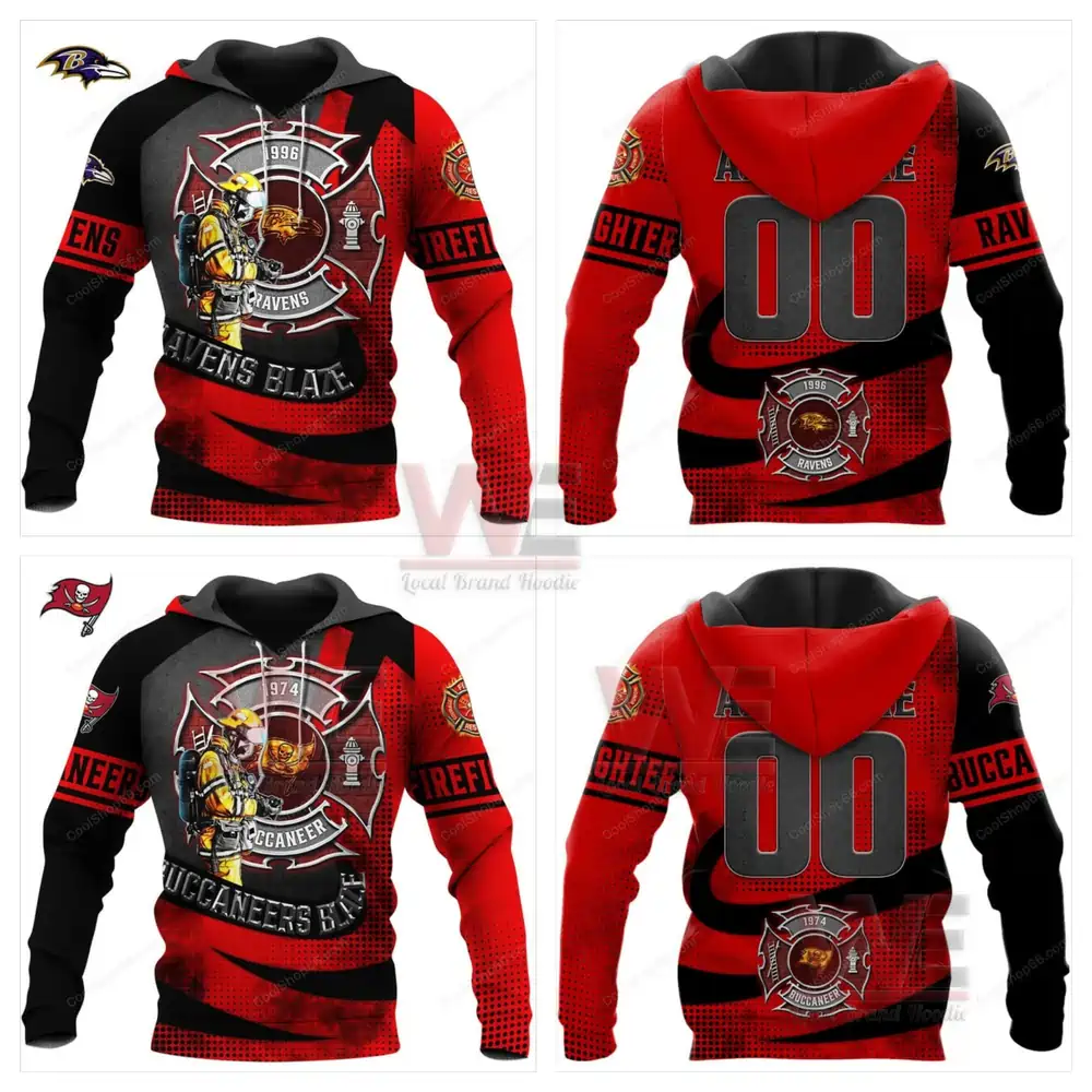 NFL Football Team Firefighter Hoodie 13 NFL Football Team Firefighter Hoodie - Image 13