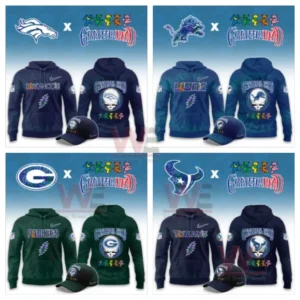 NFL Football Team Grateful Dead Limited Hoodie 11 Hoodies and caps combining football team branding with Grateful Dead inspired graphics!