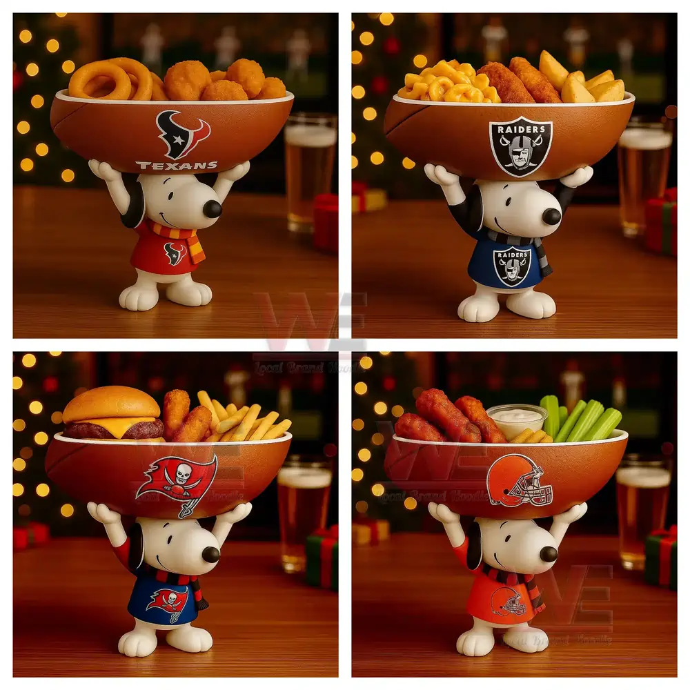 NFL Football Team Snoopy Snack Tray 6 NFL Football Team Snoopy Snack Tray - Image 6