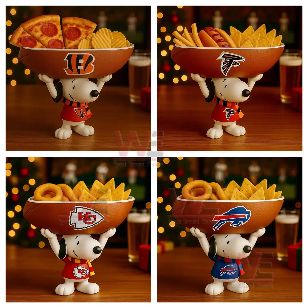 NFL Football Team Snoopy Snack Tray 9 NFL Football Team Snoopy Snack Tray - Image 9
