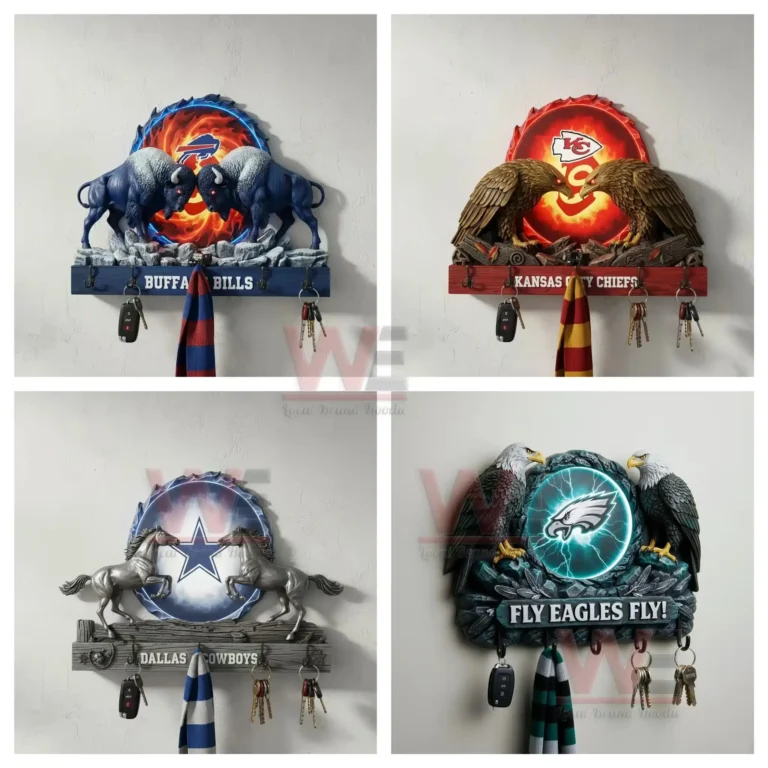 Nfl Key Cap NFL Football Team Spirit Guardian Wall Key Holder - WeLocalBrandHoodie