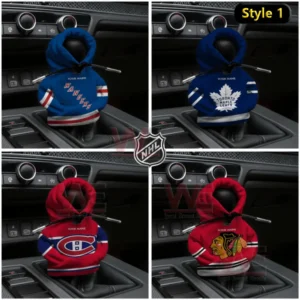 NHL gear shift hoodies featuring Rangers, Maple Leafs, Canadiens, and Blackhawks team designs.