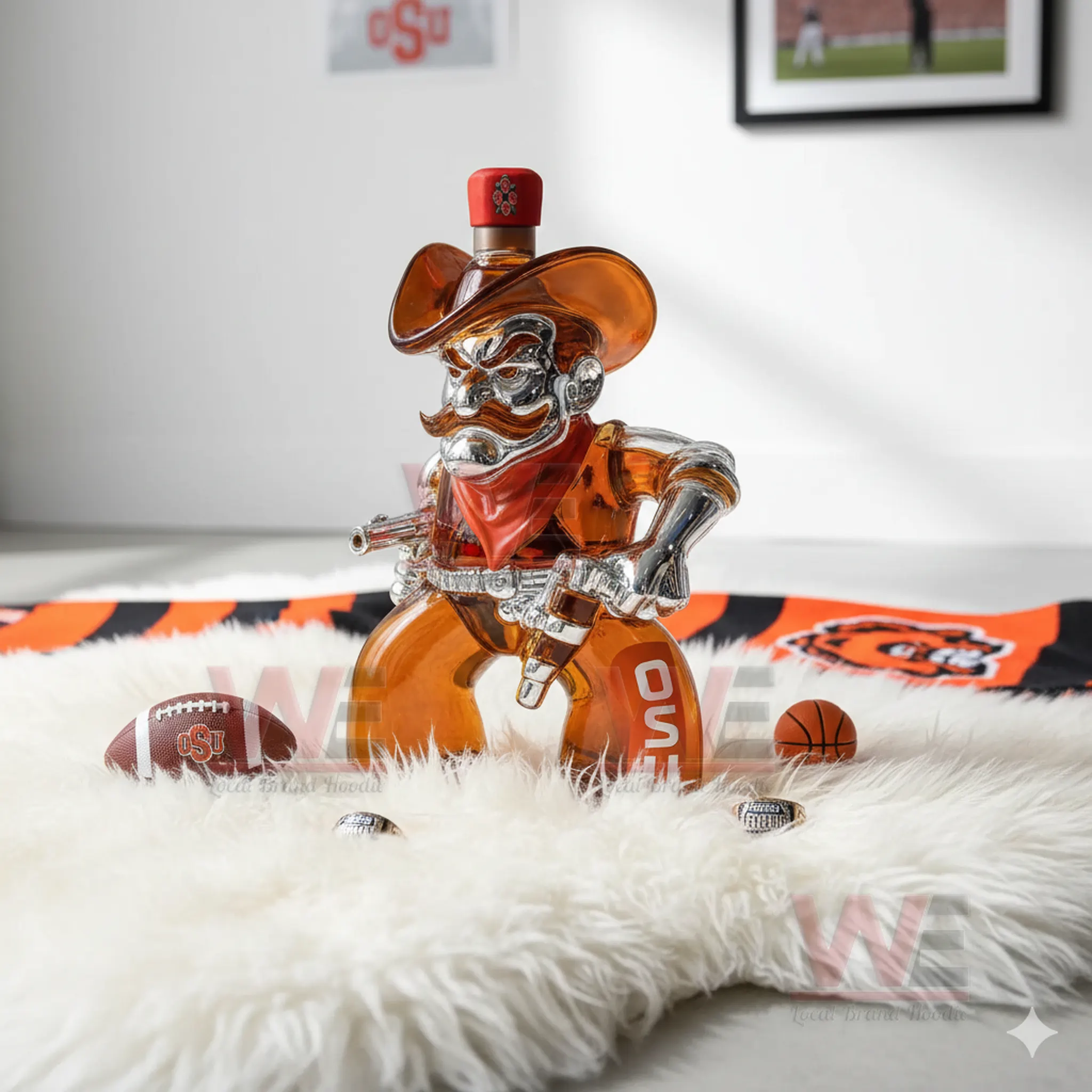 OSU Oklahoma State Cowboys Whiskey Bottle 5 OSU Oklahoma State Cowboys Whiskey Bottle - Image 5