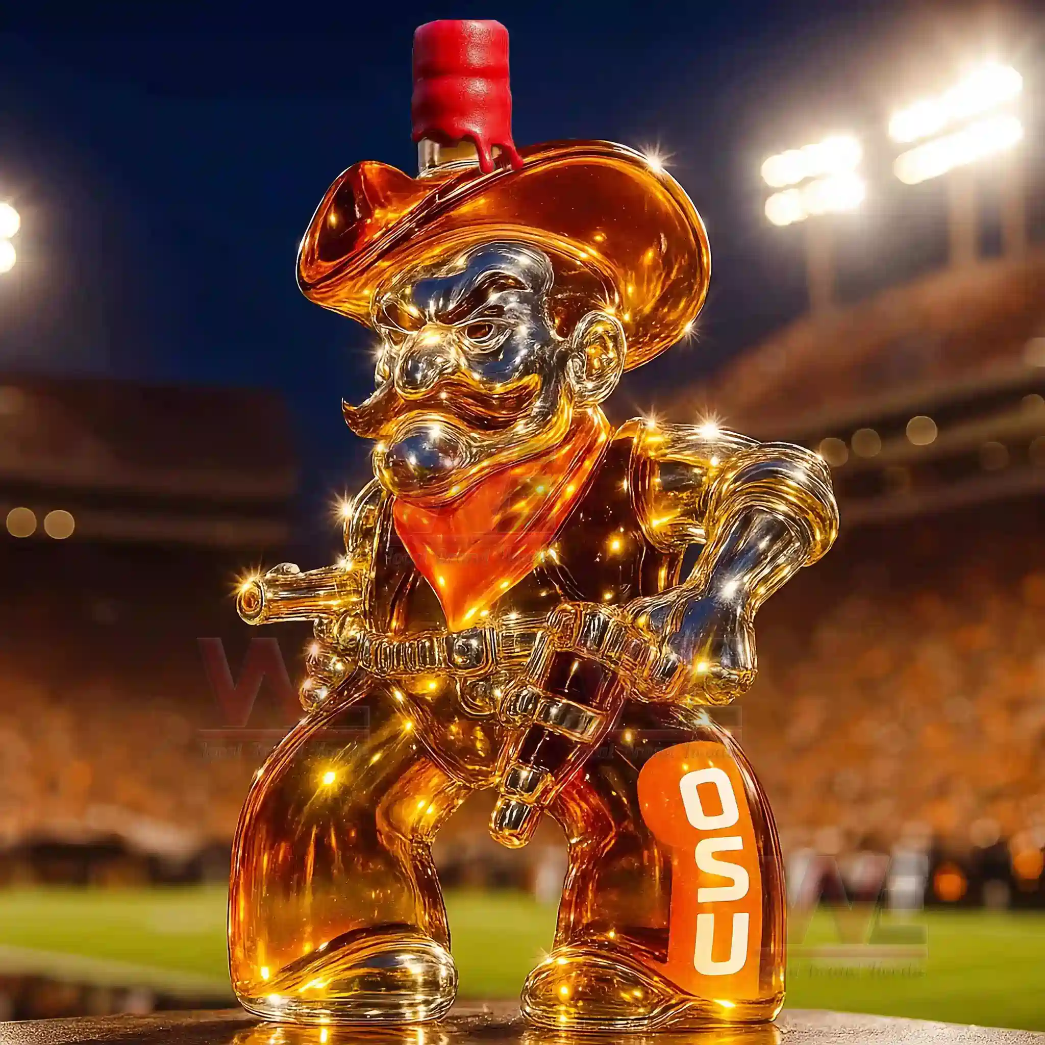 OSU Oklahoma State Cowboys Whiskey Bottle 7 OSU Oklahoma State Cowboys Whiskey Bottle - Image 7