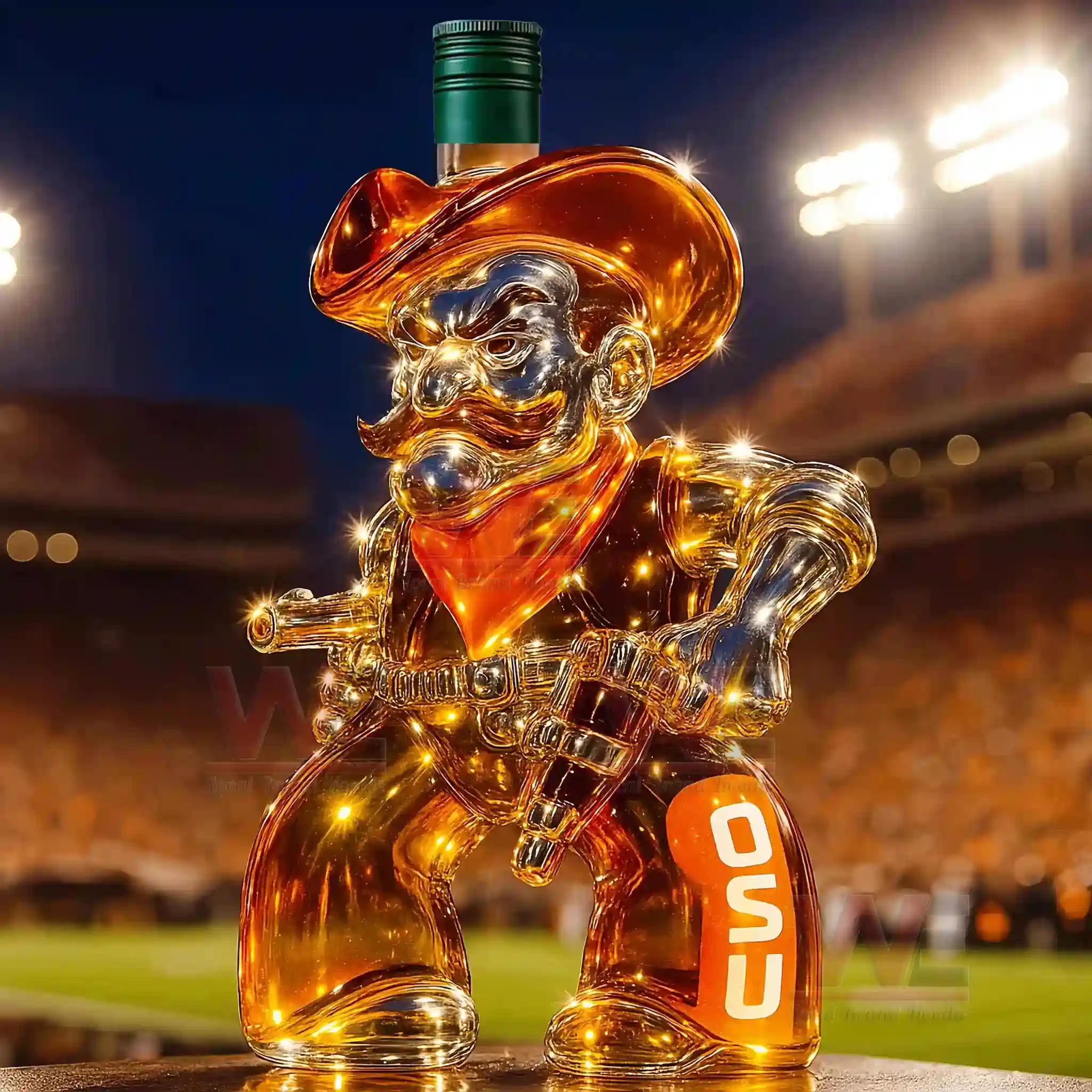 OSU Oklahoma State Cowboys Whiskey Bottle 8 OSU Oklahoma State Cowboys Whiskey Bottle - Image 8