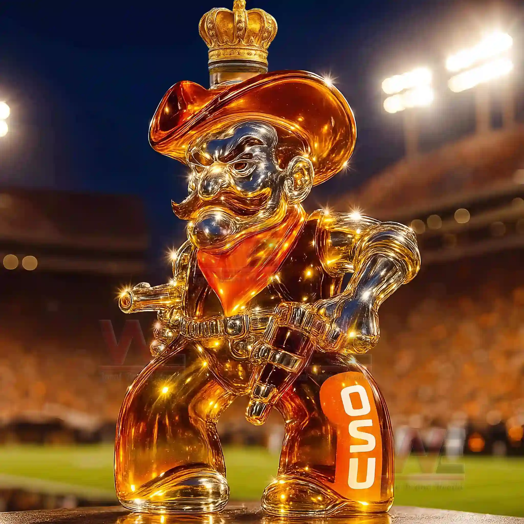 OSU Oklahoma State Cowboys Whiskey Bottle 9 OSU Oklahoma State Cowboys Whiskey Bottle - Image 9