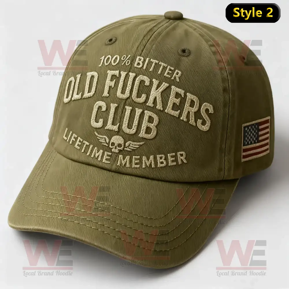 Old Fuckers Club Vintage Cap hat 5 Old Fuckers Club Vintage Cap hat - Image 5