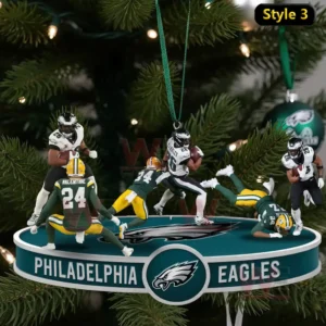 Philadelphia Eagles Victory Team Ornaments 5 philadelphia eagles victory team ornaments