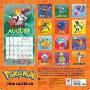 pokemon 2026 wall calendar img 4 DbfKu
