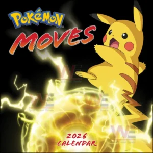 Pokemon Moves 2026 Wall Calendar 6 pokemon moves 2026 wall calendar img 1 76ONX