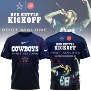 post malone red kettle kick off dallas cowboys t shirt img 5 bBN96