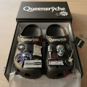 queensryche crocs clogs with charms img 4