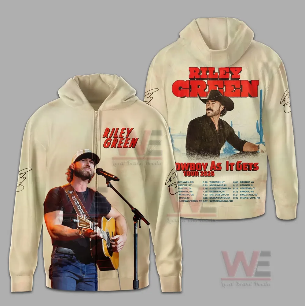 Riley Green Cowboy As It Gets Tour 2026 Shirt and Hoodie 5 Riley Green Cowboy As It Gets Tour 2026 Shirt and Hoodie - Image 5