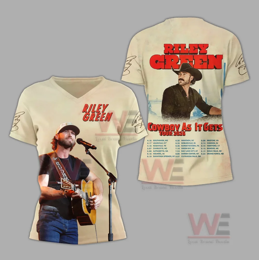 Riley Green Cowboy As It Gets Tour 2026 Shirt and Hoodie 6 Riley Green Cowboy As It Gets Tour 2026 Shirt and Hoodie - Image 6