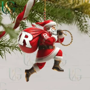 rutgers scarlet knights christmas tree topper with ornament img 4