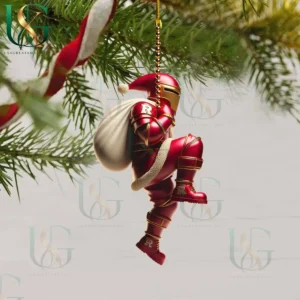 rutgers scarlet knights christmas tree topper with ornament img 5