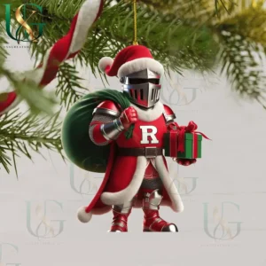 rutgers scarlet knights christmas tree topper with ornament img 7