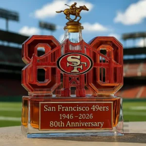 San Francisco 49ers 1946-2026 80th Anniversary Limited Edition Whiskey Bottle 13 san francisco 49ers 1946 2026 80th anniversary limited edition whiskey bottle img 5 gbDEM