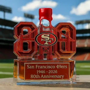 San Francisco 49ers 1946-2026 80th Anniversary Limited Edition Whiskey Bottle 14 san francisco 49ers 1946 2026 80th anniversary limited edition whiskey bottle img 6 NsgCO