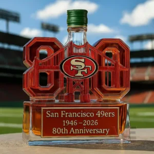 San Francisco 49ers 1946-2026 80th Anniversary Limited Edition Whiskey Bottle 15 san francisco 49ers 1946 2026 80th anniversary limited edition whiskey bottle img 7 lbte7