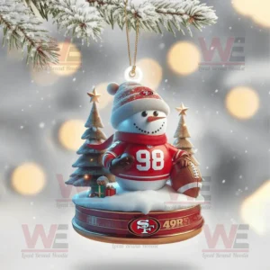 san francisco 49ers christmas tree topper with ornament img 10 9hSoZ