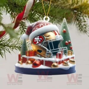 san francisco 49ers christmas tree topper with ornament img 11 dPYGU