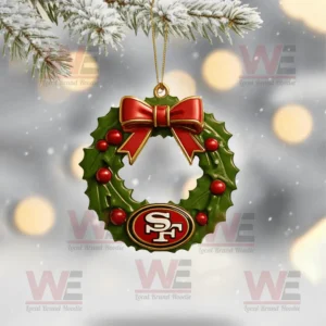 san francisco 49ers christmas tree topper with ornament img 9 scE82