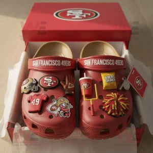 san francisco 49ers crocs clogs with charms img 4 FDbPO